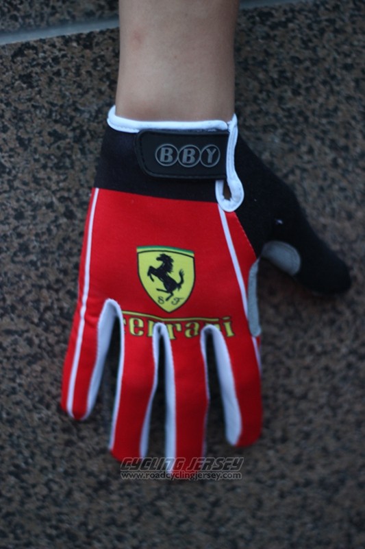 2017 Ferrari Full Finger Gloves Cycling